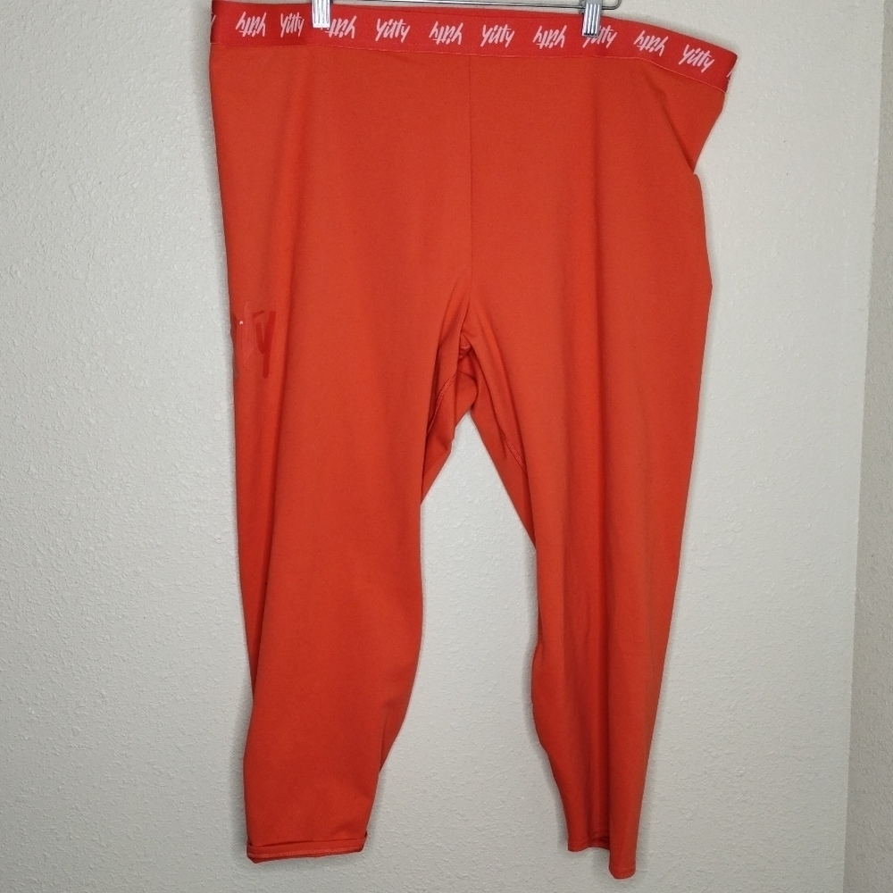 Yitty Major Label Shaping High Waist Logo Legging Orange Women's Size 6X